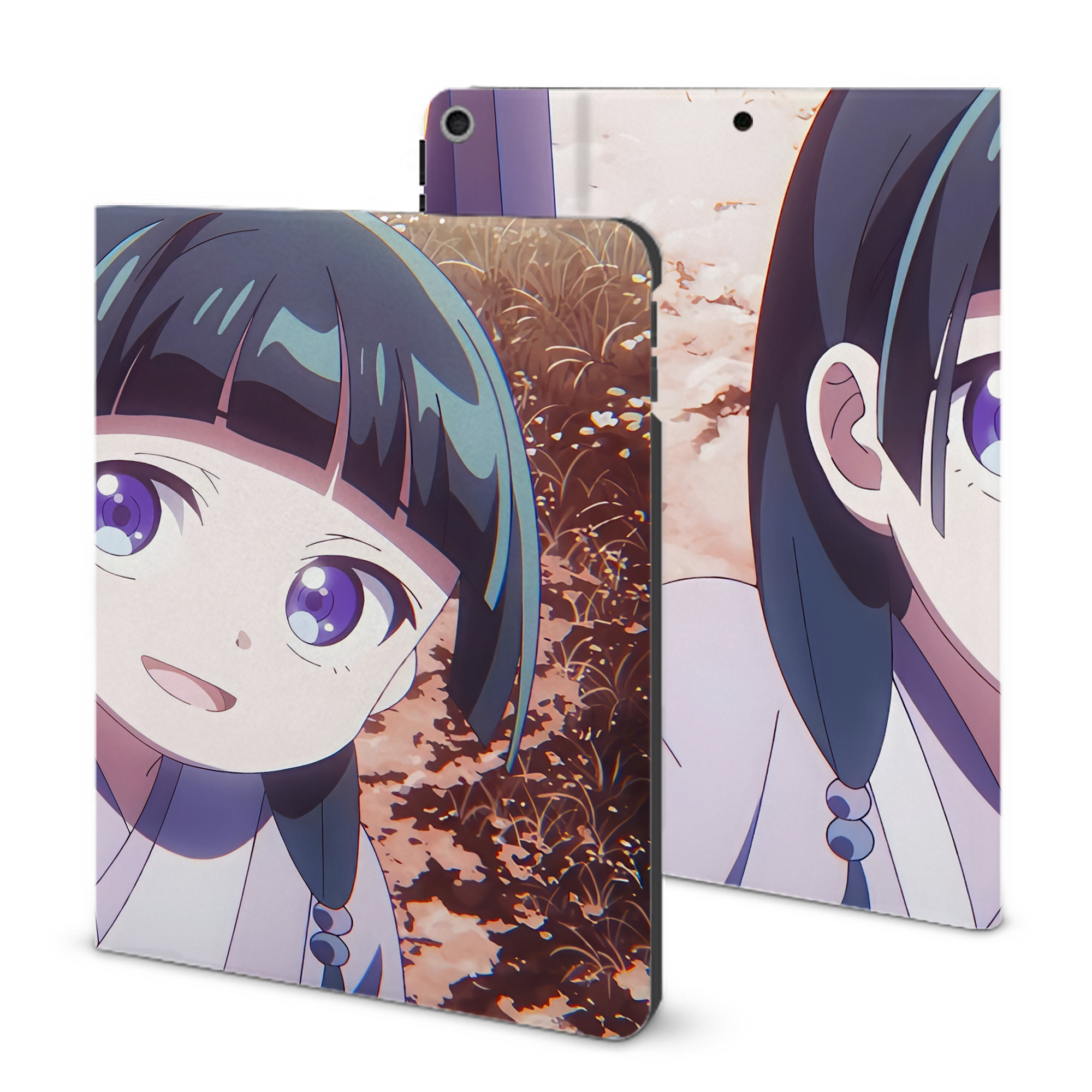 （画像用） 薬屋のひとりごと The Apothecary Diaries IPad ケース ブック型 PUレザー TPU 耐衝撃 軽量 薄型 ペン収納なし 全面保護 IPad 各モデル対応